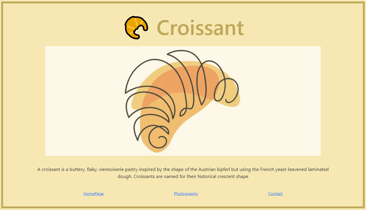 Croissant Landing Page